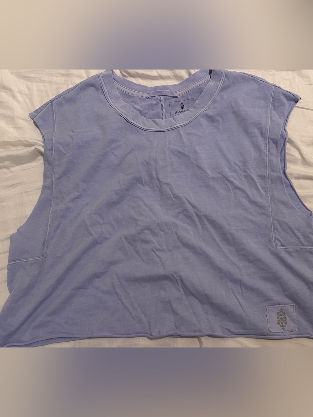 Free people movement Sleeveless Crop Tank Top - Lavender Large NWOT